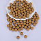 Round Silicone Focal Beads, Peru, 15mm, Hole: 2mm