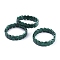 Natural Malachite Stretch Bracelets, Rectangle,  Inner Diameter: 2-1/8 inch(5.3cm), Bead: 14x10x5mm, 19pcs/strand