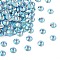 Preciosa® MAXIMA Crystal No Hotfix Flatback Stones, Czech Crystal, Dura Foiling, Round(438 11 615 Chaton Rose), 60000 200 Aquamarine AB, SS16(3.8~4mm)