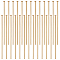 Beebeecraft 300Pcs/Box Flat Head Pins 18K Gold Plated Beading Pins 25mm Jewelry Head Pins for Earring Beading DIY Craft
