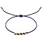 Colorful Elastic Copper Bead Bracelet with Twisted Ball Toy, 15 Colors Available, Blue