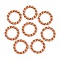 Aluminum Quick Link Connectors, Twisted Round Ring, Indian Red, 24~24.5x3.5~4mm, Inner Diameter: 17~17.5mm