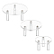 3 Sets 3 Styles Round Transparent Acrylic Minifigure Display Stands, Model Display Riser for Toys, Figures, Makeup, Dessert Storage, Mixed Color, 80~120x50mm, 1 set/style