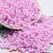 Macaron Color Opaque Frosted Glass Seed Beads, Peanut, Pearl Pink, 6x3x3mm, Hole: 1.2mm, about 88pcs/10g