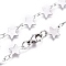 Non-Tarnish 304 Stainless Steel Link Chain Necklaces, with Lobster Claw Clasp, Star, Stainless Steel Color, 16.61 inch(42.2cm)