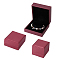 3Pcs 3 Styles PU Leather Jewelry Storage Boxes Sets with Velvet Inside, for Bracelet, Ring, Pendant Storage, Indian Red, 6~9x6.55~9x3.8~5.4cm, 1pc/style