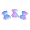 Transparent Acrylic Cabochons, Two Tone, Bear, Dodger Blue, 17x13x7mm