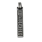 304 Stainless Steel Pendants, Rectangle with Roman Numerals Charm, Antique Silver, 39.5x8x4.5mm, Hole: 7.5mm