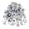 DIY Gradient Color Style Jewelry Making Finding Kits, Including Plastic Bead & Cabochon & Link & Pendants, Butterfly/Leaf/Flower/Bowknot/Shell/Star Shapes, Gray, 8~34.5x8~40x2~11mm, Hole: 1~6mm, about 804pcs/500g