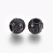 316 Surgical Stainless Steel European Beads, Large Hole Beads, Rondelle, Cancer, Gunmetal, 10x9mm, Hole: 4mm