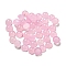 Natural White Jade Dyed Cabochons, Half Round, Pearl Pink, 4x2~2.5mm