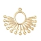 Rack Plating Brass Pendants, Cadmium Free & Nickel Free & Lead Free, Sun, Real 18K Gold Plated, 23x25.5x1mm, Hole: 1.4mm