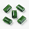 K9 Glass, Imitation Austrian Crystal Beads, Grade AAA, Faceted, Rectangle, Green, 4.55x8x3mm, Hole: 0.7~0.9mm