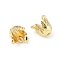 Brass Bead Caps, Flower, Real 18K Gold Plated, 9.5x10.5x10.5mm, Hole: 1.6mm