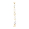 Faceted Round Natural Howlite & Rainbow Moonstone & Potato Natural Cultured Freshwater Pearl Beaded Connector Charms, with Copper Wire Loops, Light Gold, 41~43.5x5~5.5x3.8mm, Hole: 1.8mm