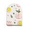 Geometrical Shape with Fruit Handmade Polymer Clay Pendants, Arch, 36x24x5mm, Hole: 2mm