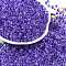 Transparent Inside Colours Glass Seed Beads, Round Hole, Round, Mauve, 4x3mm, Hole: 1.4mm, about 142pcs/10g