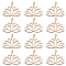 SUNNYCLUE 1 Box 20Pcs 18K Gold Plated Yoga Charm Lotus Charms Bulk Flower Charm Yoga Charms Lotus Flower Charms Hollow Floral Charms for Jewelry Making Charms DIY Earrings Bracelet Necklace Supplies