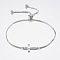 Adjustable Brass Bolo Bracelets, Slider Bracelets, with Cubic Zirconia and Box Chains, Cross, Platinum, 10-1/4 inch(260mm)