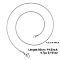 Non-Tarnish 1.2MM Unisex 304 Stainless Steel Snake Chains Necklaces