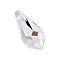 Preciosa® Crystal Pendants, Czech Crystal, 451 51 984 Drop, 00030 Crystal, 11x5.5mm, hole: 0.8mm