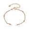 304 Stainless Steel Singapore Chain Bracelets Making, with Ball, Golden, 6-3/4 inch(17.1cm)