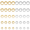 40Pcs 10 Style Brass Sew on Prong Settings, Filigree Open Back Claw Settings for Pointed Back Rhinestone, Flat Round, Platinum & Golden, Tray: 6~14mm, 7.5~16x5~8mm, Hole: 0.8mm, 4pcs/style