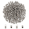 304 Stainless Steel Terminators, Coil Cord Ends, Stainless Steel Color, 13x6mm, Hole: 4.5mm, Inner Diameter: 4.5mm, 300pcs/box