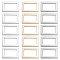 15Pcs 3 Colors Alloy Buckles, Garment Accessories, Rectangle, Mixed Color, 18x26x2.5mm, 5pcs/color