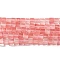 Cherry Quartz Glass Beads Strands, Cube, 4x4x4mm, Hole: 1.2mm, about 89pcs/strand, 15.16''(38.5cm)