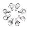 Tarnish Resistant 304 Stainless Steel Lobster Claw Clasps, Parrot Trigger Clasps, Manual Polishing, Stainless Steel Color, 11x7x3.5mm, Hole: 1.2mm