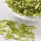 Glass Bugle Beads, Silver Lined, Yellow Green, 6~8x1.8mm, Hole: 0.6mm, 1250pcs/50g