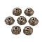 Alloy Bead Caps, Lead Free and Cadmium Free, Antique Bronze Color, 8x8x4.5mm, Hole: 2mm, Inner Diameter: 6mm