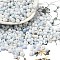 Baking Paint Glass Seed Beads, Round Hole, Teardrop, Cornflower Blue, 5~5.5x4~5x3~3.5mm, Hole: 1.2mm, about 55pcs/10g