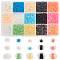 PH PandaHall 195g 15 Styles Clear Glass Seed Beads, 1.5/2/3.5/4mm Macaron Glass Beads, DIY Seed Beads Jewelry Making Kit, Waist Bead Set for Charm Bracelets, DIY, Arts and Crafts