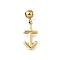 304 Stainless Steel Pendants, with Silicone inside, Ion Plating(IP), Constellation Charm, Real 18K Gold Plated, Sagittarius, 18mm, Hole: 0.5mm, pendant: 13x6.5x1mm