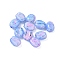 Baking Painted Glass Seed Beads, Coffee Bean, Cornflower Blue, 11x8.5x6mm, Hole: 1mm