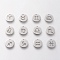 Non-Tarnish 304 Stainless Steel Hollow Charms Sets, Flat Round with Constellation, include Capricorn, Cancer, Leo, Sagittariu, Gemini, Aries, Scorpio, Taurus, Libra, Gemin, Aquarius , Stainless Steel Color, 10x1mm, Hole: 1.2mm, 12pcs/set
