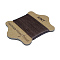 Waxed Nylon Cord, Coconut Brown, 0.45mm, about 21.87 yards(20m)/card