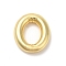Rack Plating Brass Pendants, Balloon Letter Charm, for Personalized Name Necklaces Making, Long-Lasting Plated, Lead Free & Cadmium Free, Real 18K Gold Plated, Letter O, 22x19x5mm, hole: 3x1.5mm