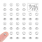 UNICRAFTALE 50pcs Flat Round Beads 5mm Stainless Steel Bead Disc Beads Rondelle Spacer Beads Round Loose Beads for DIY Jewelry Making Hole: 1.5mm