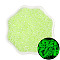 Luminous Glow in the Dark Glass Seed Beads, Round, Green Yellow, 2.5mm, Hole: 1mm, about 700pcs/bag