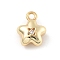 Brass Micro Pave Cubic Zirconia Pendants, Cadmium Free & Nickel Free & Lead Free, Star Charms, Golden, 9.5x7.5x4.5mm, Hole: 1.2mm