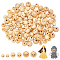 NBEADS About 120 Pcs 3 Styles Wooden Face Beads, About 0.18 Inch(0.45cm) Large Hole Face Beads Painted Wooden Beads for DIY Handmade Decorations Jewellery Making Keychain