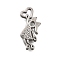 304 Stainless Steel Pendants, Girl Charm, Anti-Tarnish, Stainless Steel Color, 18.5x9.5x2mm, Hole: 2.5x4mm