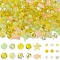 DIY Jewelry Making Findings Kits, Including Round Glass Beads, Glass Seed Beads, Yellow, 2~15x2~15x1.5~9mm, Hole: 0.8~1.6mm