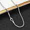 Tarnish Resistant 304 Stainless Steel Popcorn Chain Necklaces, with Lobster Claw Clasps, Stainless Steel Color, 15.7 inch(39.9cm)x2.5mm