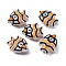 Handmade Lampwork Beads, Fish, Orange, 18x22.5x10.5mm, Hole: 1.2mm