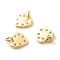 Brass Micro Pave Clear Cubic Zirconia Pendants, Cadmium Free & Lead Free, Heart, Real 18K Gold Plated, 15x12x1.5mm, Hole: 3.5mm