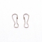 304 Stainless Steel Keychain Clasp Findings, Stainless Steel Color, 16x6x1.5mm